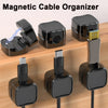 Magnetic Cable Clip Under Desk Cable Management Adjustable Cord Holder Wire